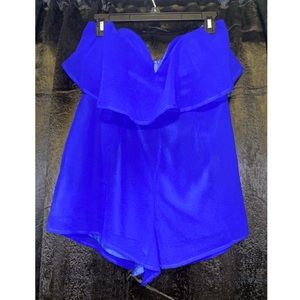 Strapless romper